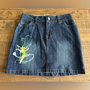 Vintage 2000s Disney Tink denim skirt - Size 2